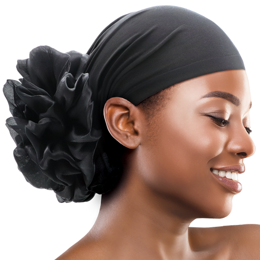 Chiffon Flower Turban