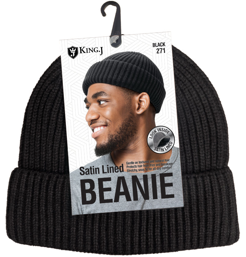 SATIN LINED BEANIE