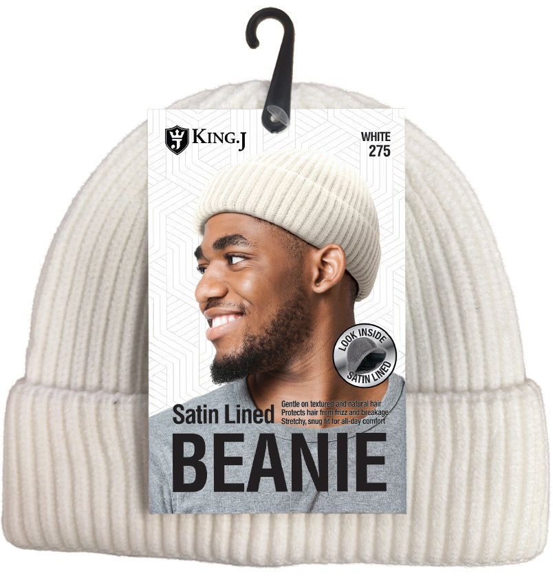 SATIN LINED BEANIE [ASSORT-12PC/PACK]
