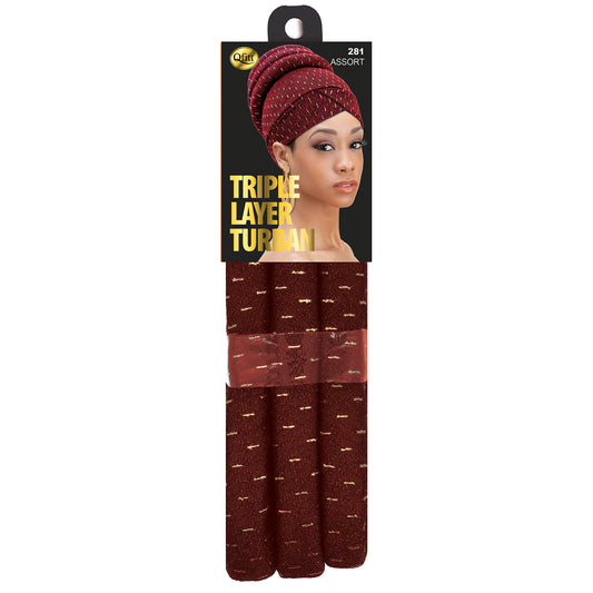 TRIPLE LAYER TURBAN [ASSORT-6PCS SET]
