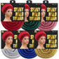 Shiny Halo Turban - 6 pcs set