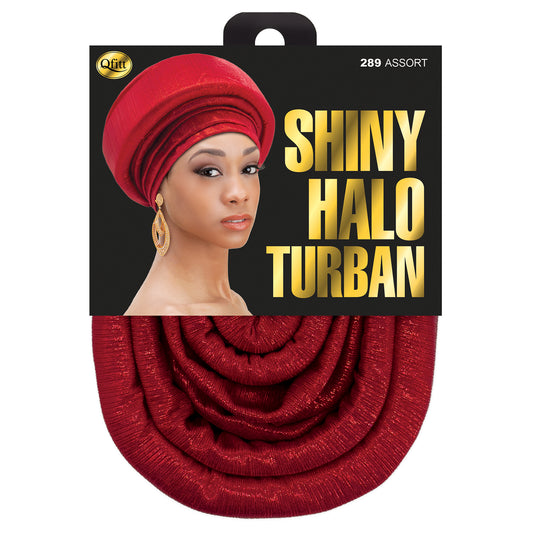 SHINY HALO TURBAN  [ASSORT-6PCS SET]
