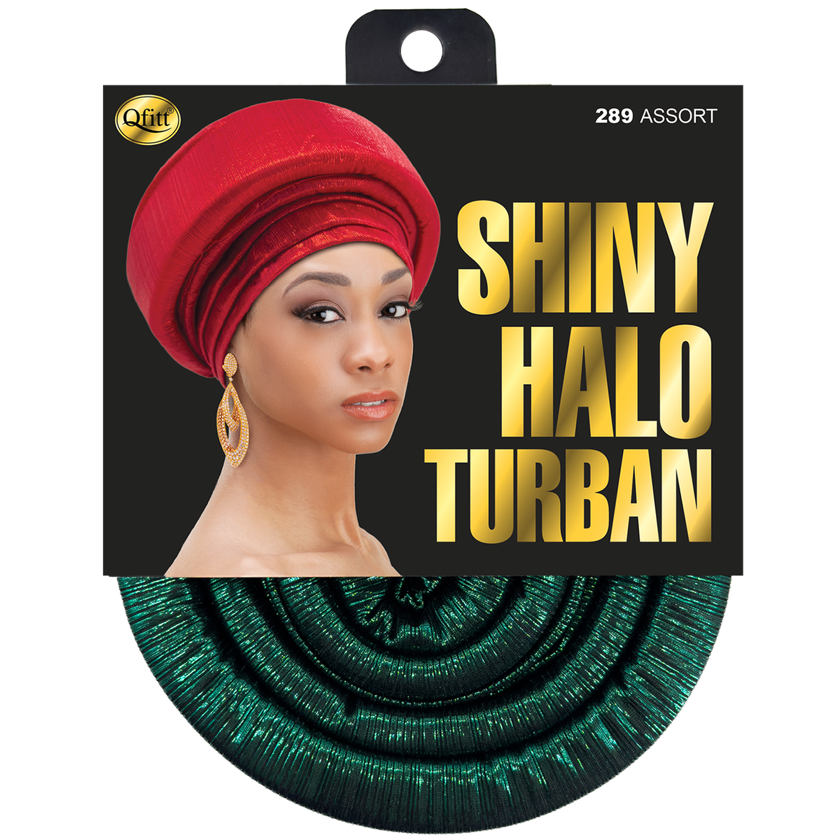 Shiny Halo Turban - 6 pcs set