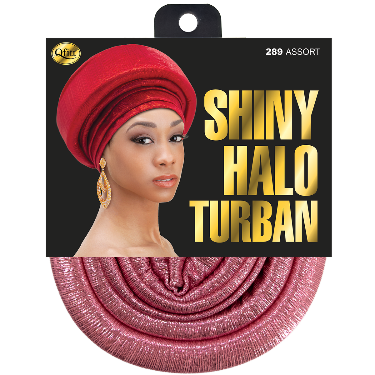 Shiny Halo Turban - 6 pcs set