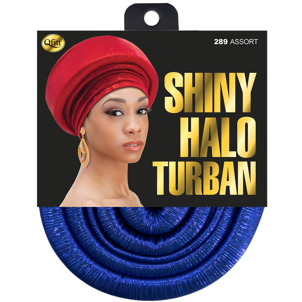 Shiny Halo Turban - 6 pcs set