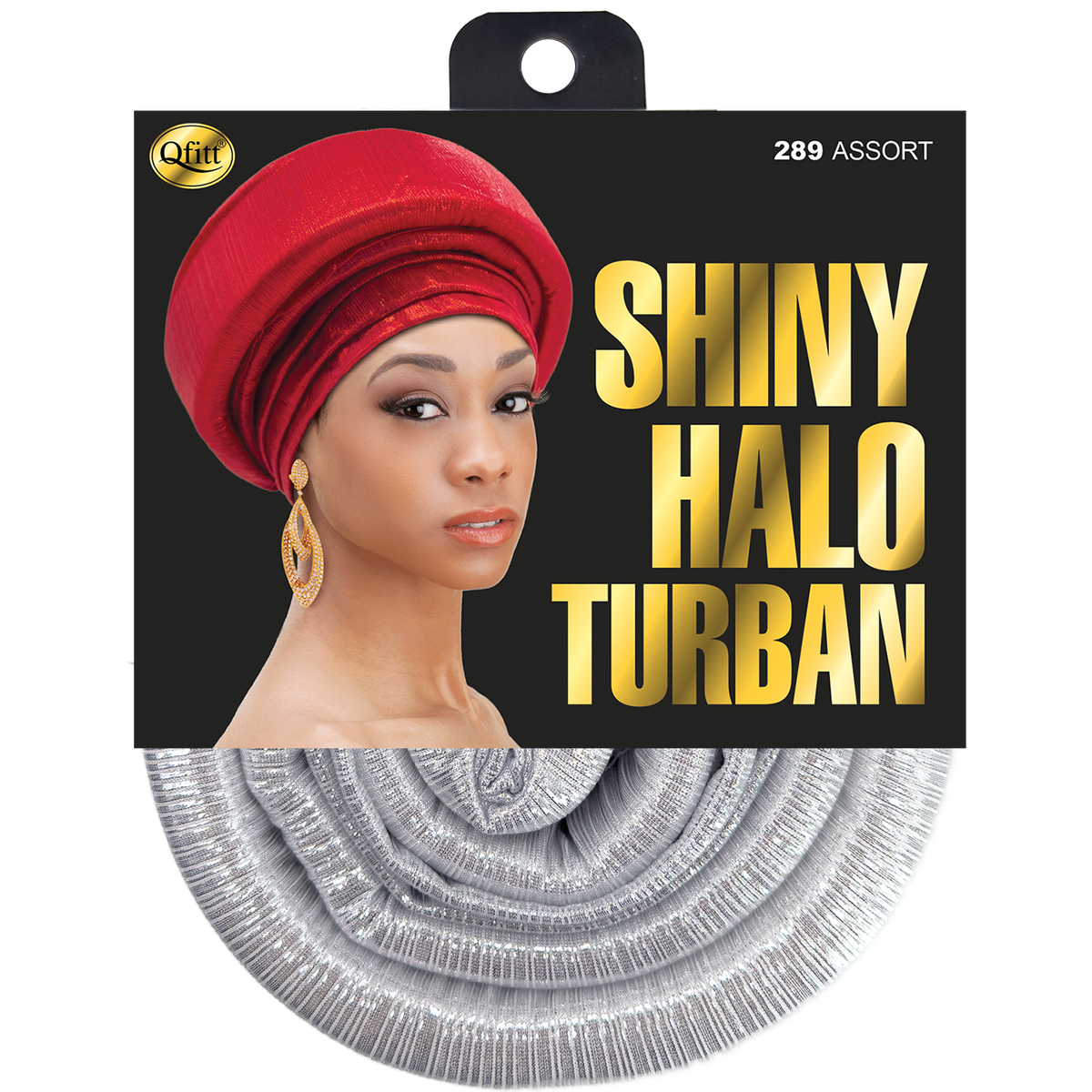 Shiny Halo Turban - 6 pcs set