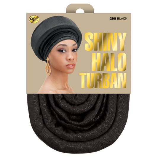 SHINY HALO TURBAN  [BLACK]
