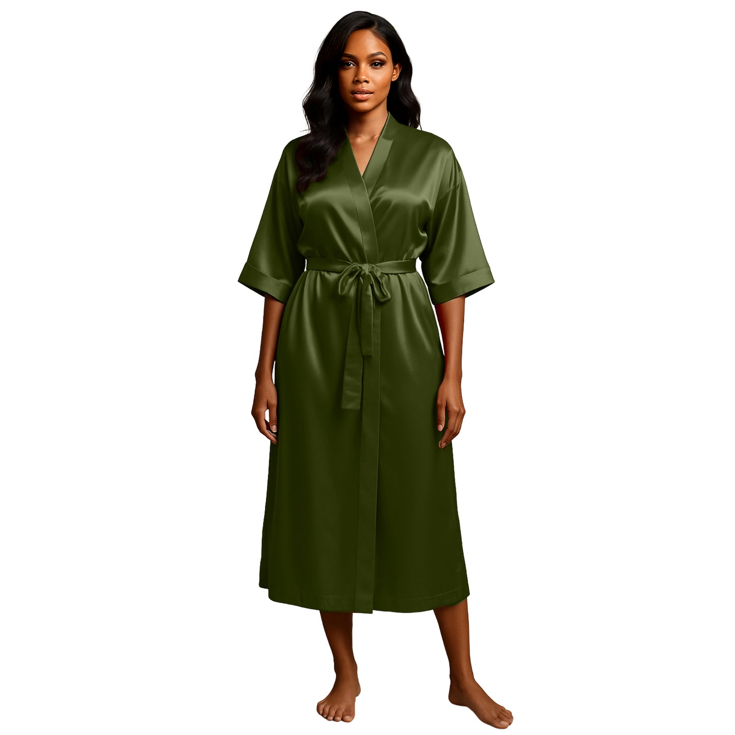 LUX ROBE LONG [OLIVE]