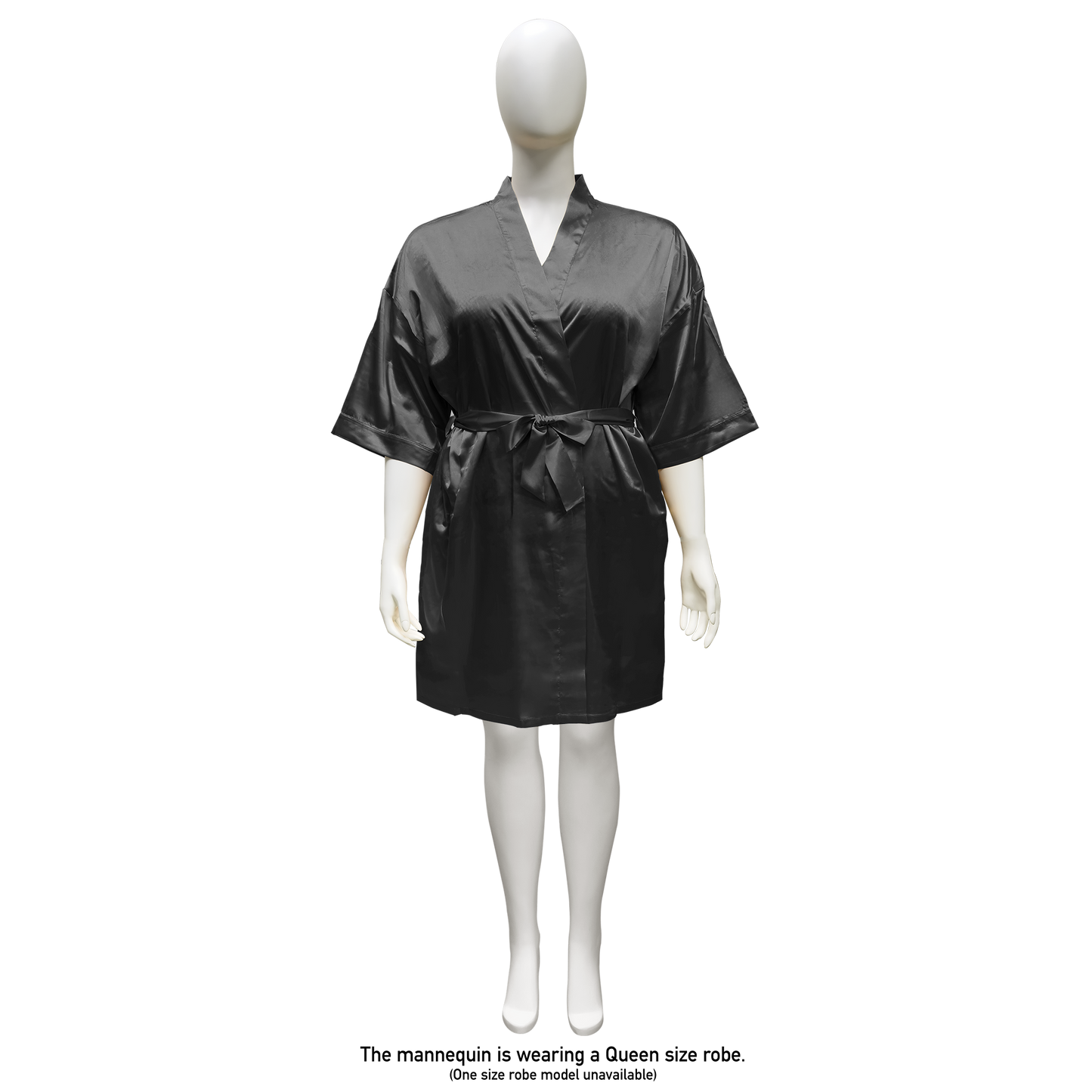 LUX ROBE SHORT [BLACK]