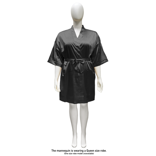 LUX ROBE SHORT [BLACK]