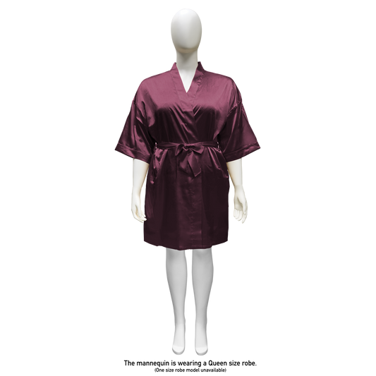 LUX ROBE SHORT [MAROON]