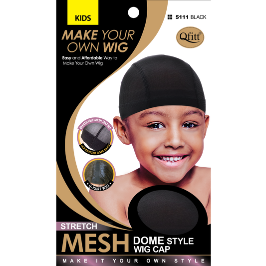 KIDS STRETCH MESH DOME STYLE WIG CAP