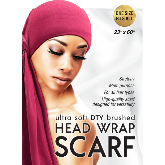 ULTRA SOFT DTY BRUSHED HEAD WRAP SCARF