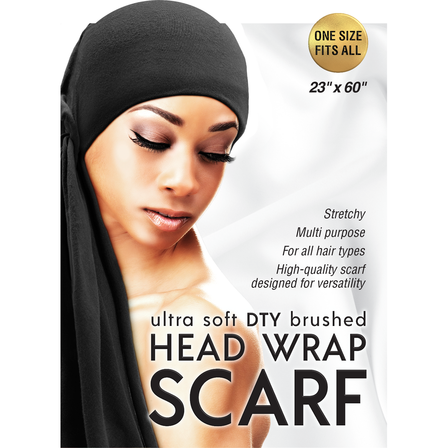 ULTRA SOFT DTY BRUSHED HEAD WRAP SCARF