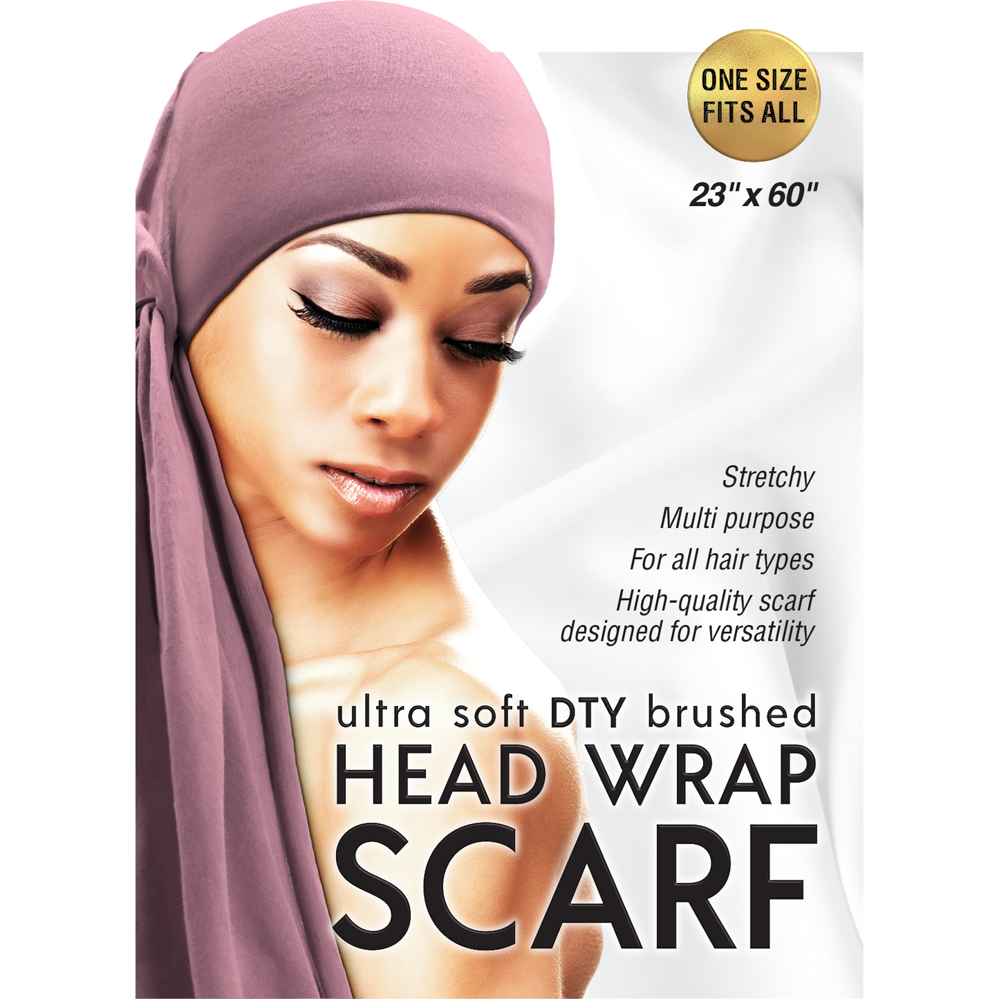 ULTRA SOFT DTY BRUSHED HEAD WRAP SCARF