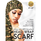 Ultra Soft Dty Brushed Head Wrap Scarf - 12 pcs set