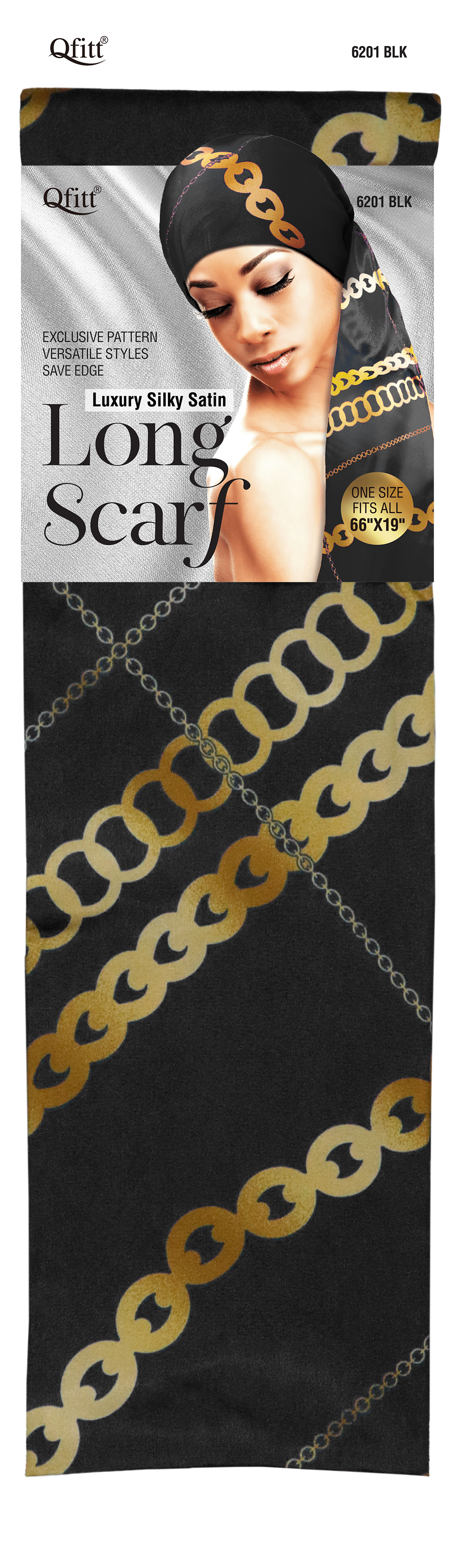 〈BREATH/ブレス〉BLACK CARD SILK SCARF 完売品 LUXURY SILKY SATIN LONG SCARF – Qfitt