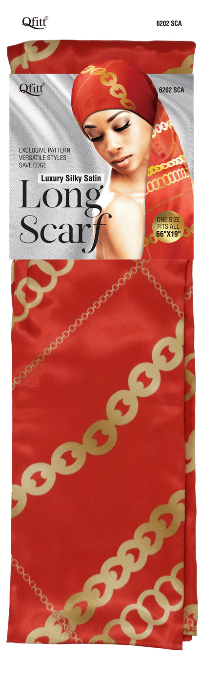 Luxury Silky Satin Long Scarf