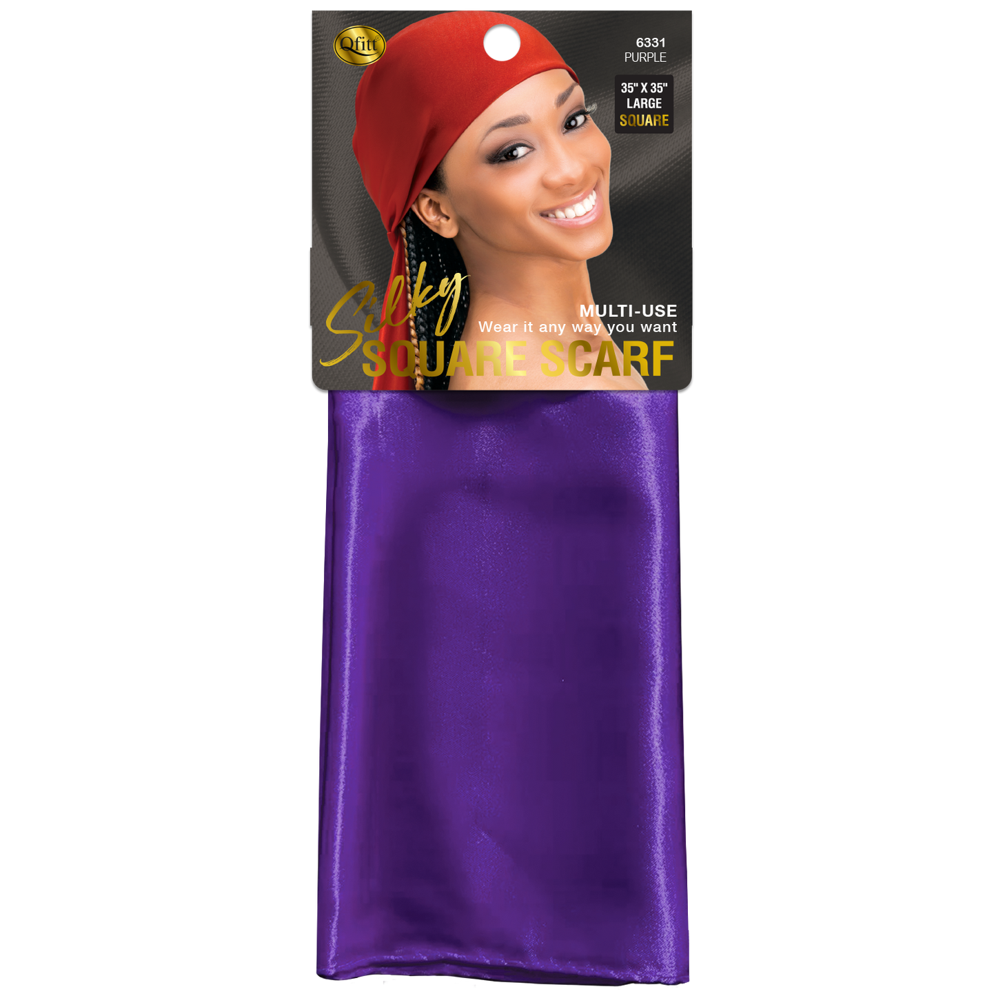 SILKY SQUARE SCARF