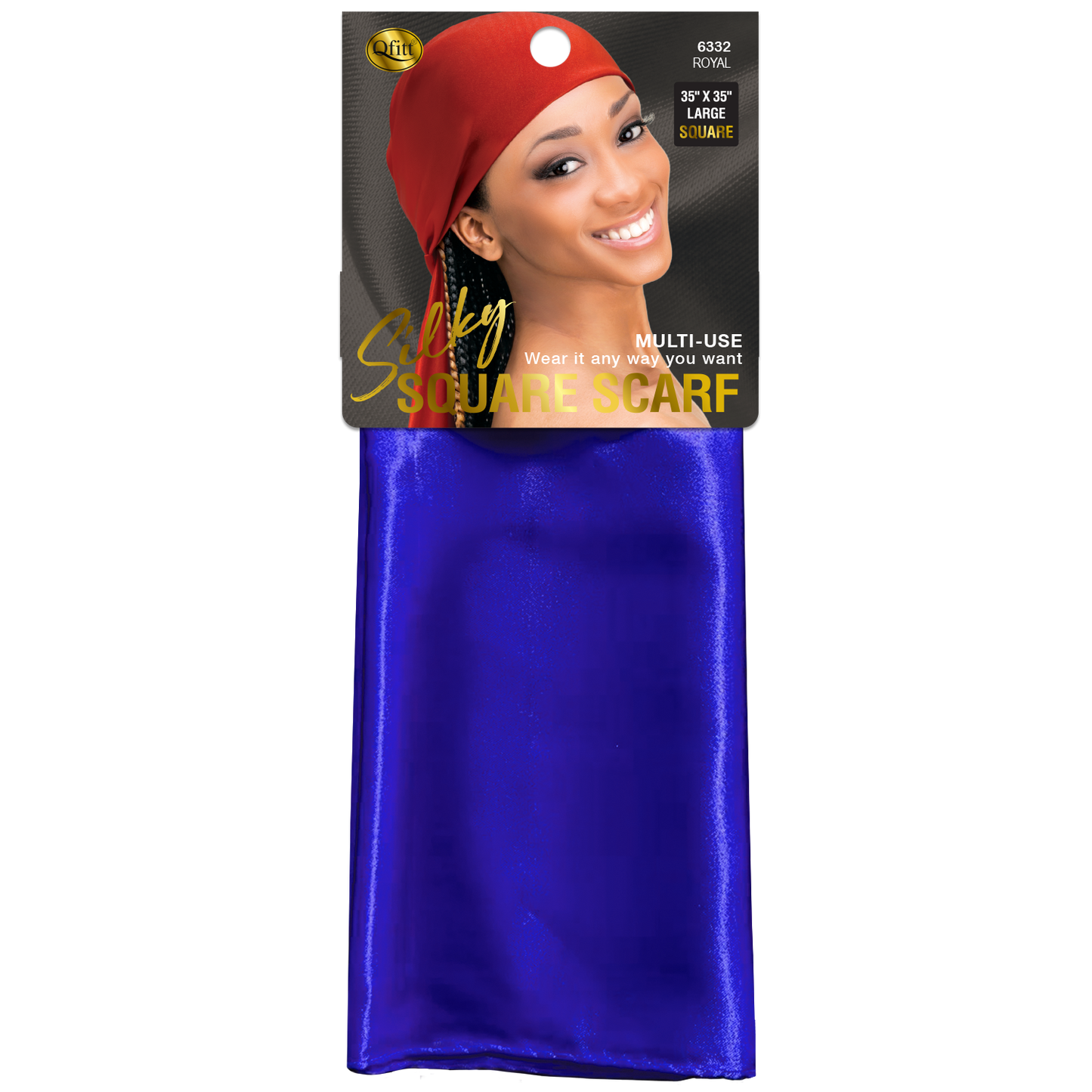 SILKY SQUARE SCARF