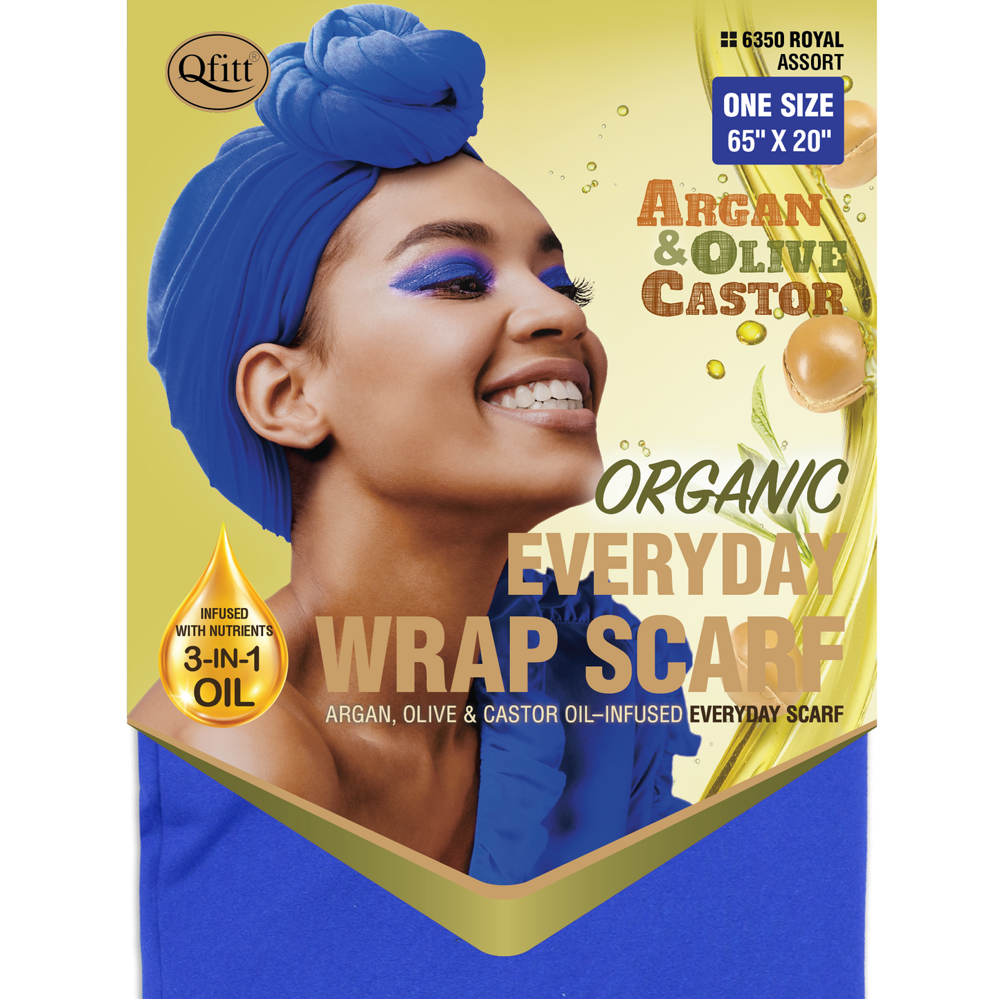 ORGANIC EVERYDAY WRAP SCARF [ASSORT-12PIECES SET]