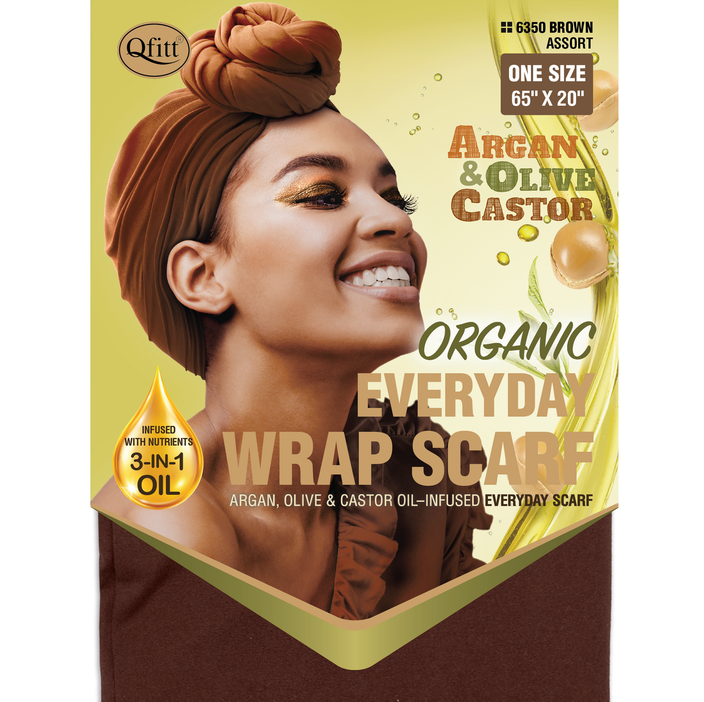 ORGANIC EVERYDAY WRAP SCARF [ASSORT-12PIECES SET]