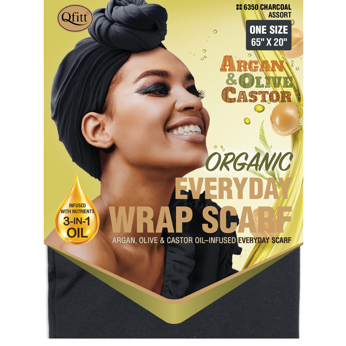 ORGANIC EVERYDAY WRAP SCARF [ASSORT-12PIECES SET]