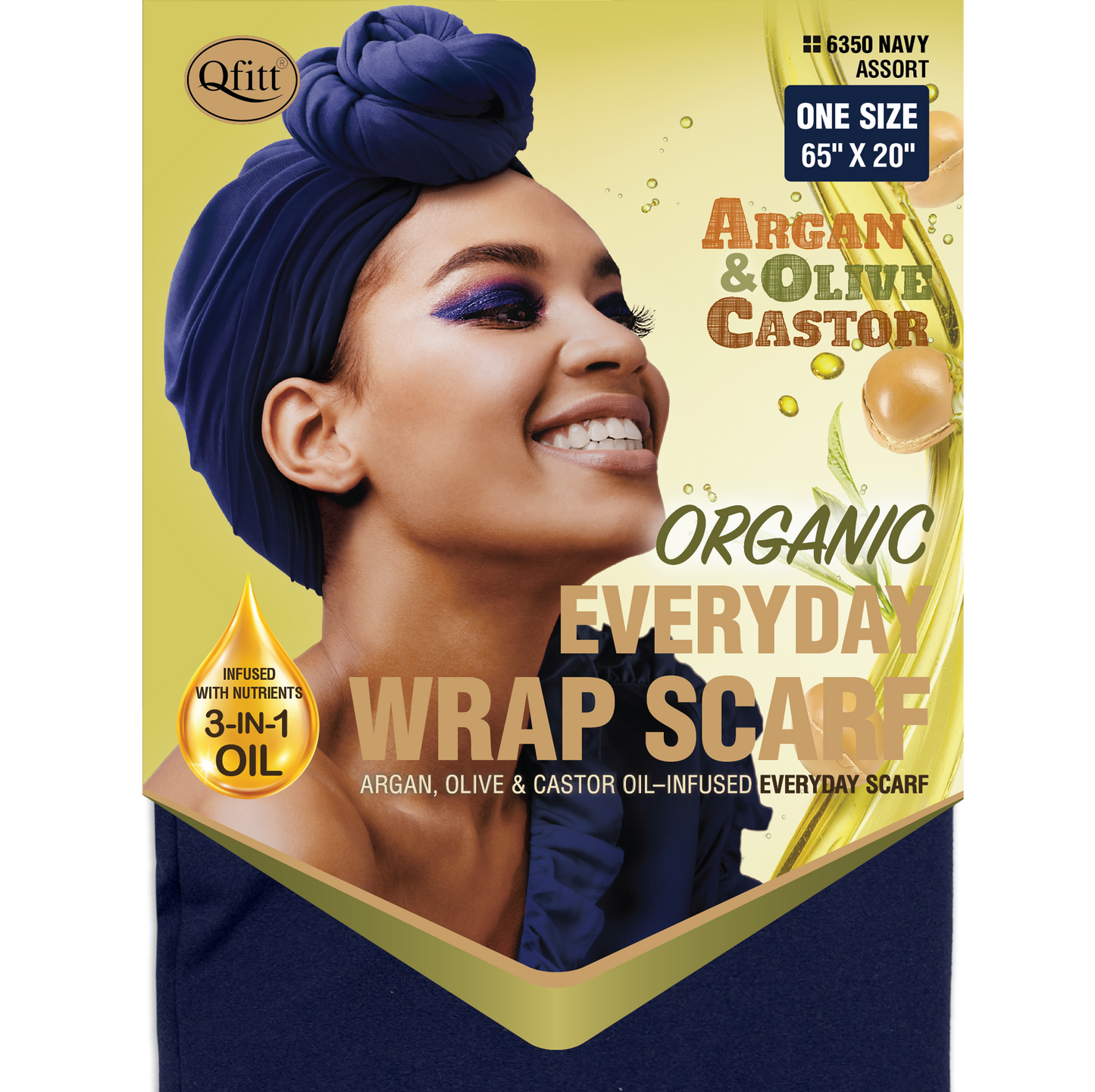 ORGANIC EVERYDAY WRAP SCARF [ASSORT-12PIECES SET]