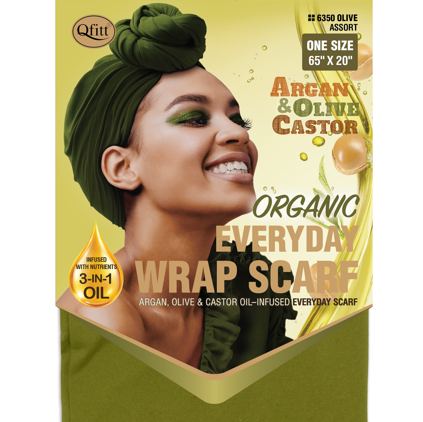 ORGANIC EVERYDAY WRAP SCARF [ASSORT-12PIECES SET]