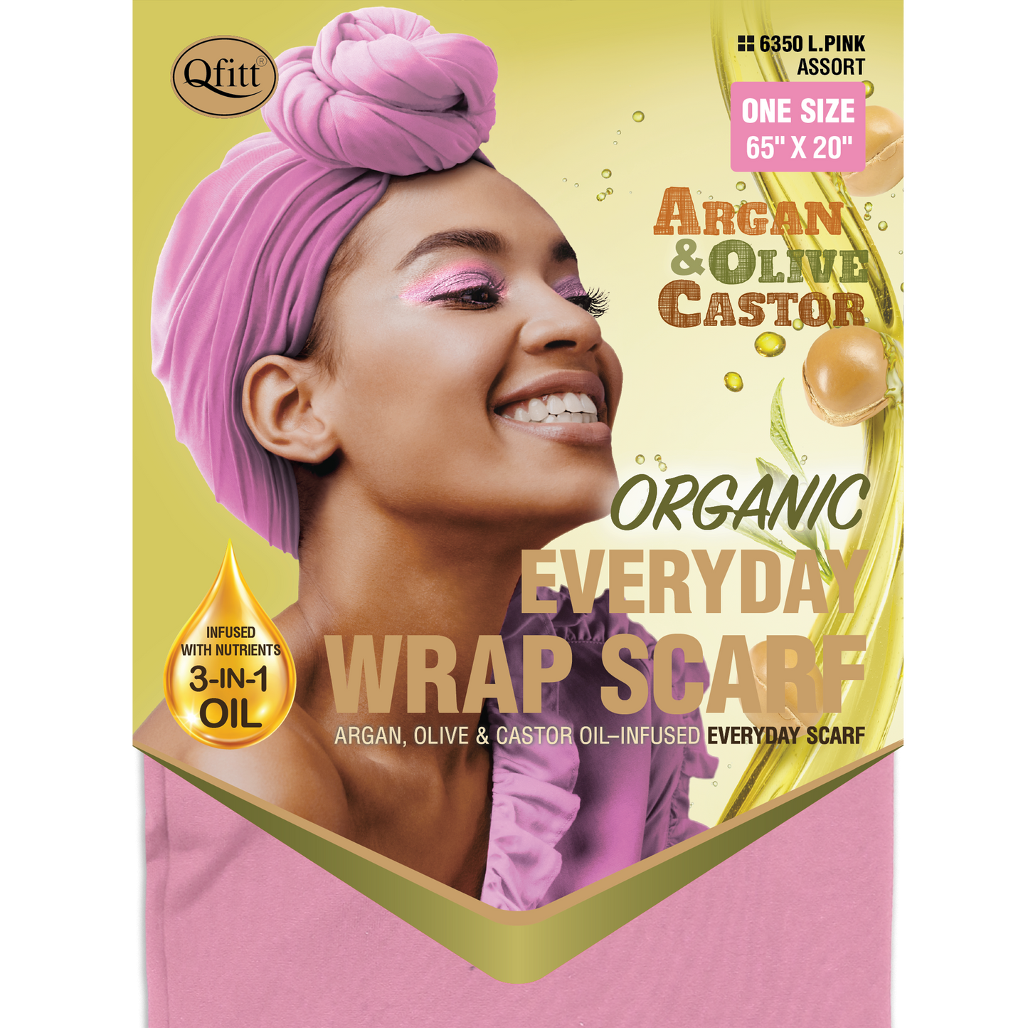 ORGANIC EVERYDAY WRAP SCARF [ASSORT-12PIECES SET]
