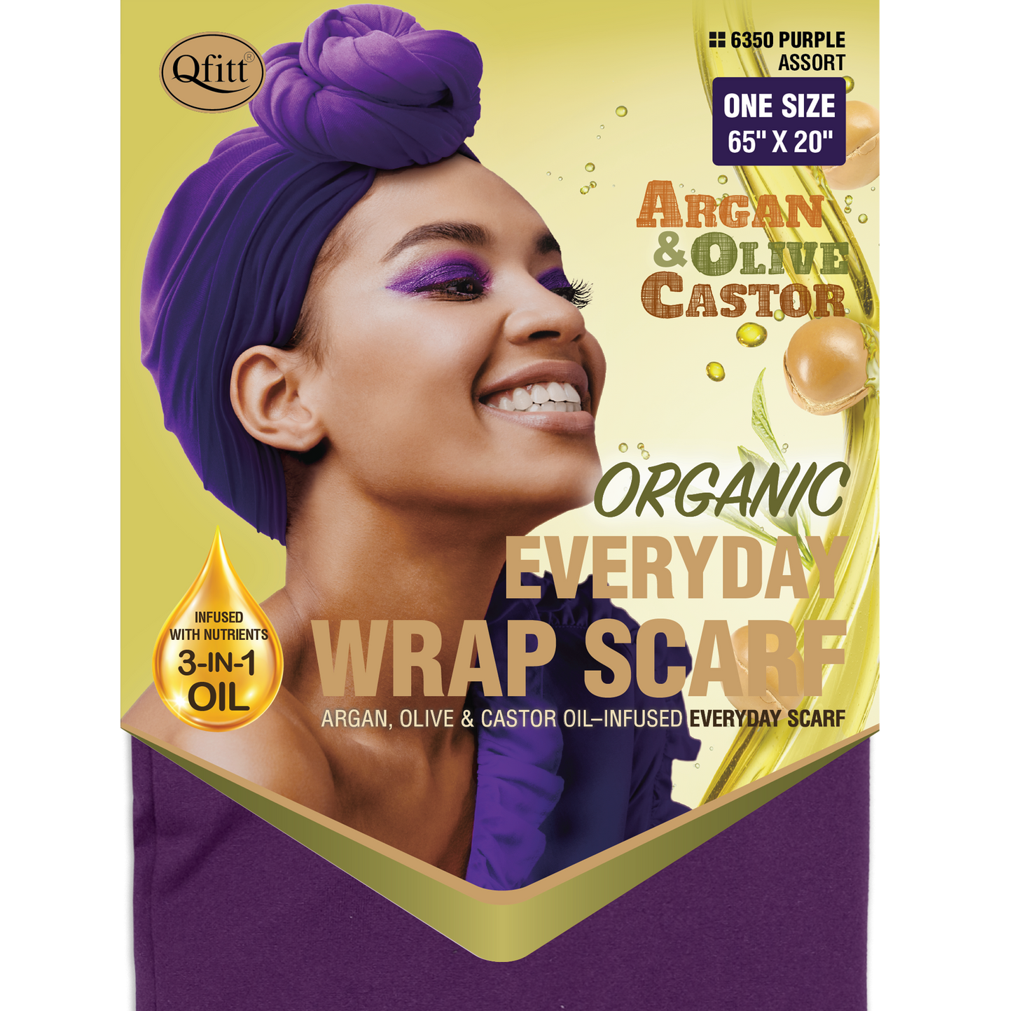 ORGANIC EVERYDAY WRAP SCARF [ASSORT-12PIECES SET]