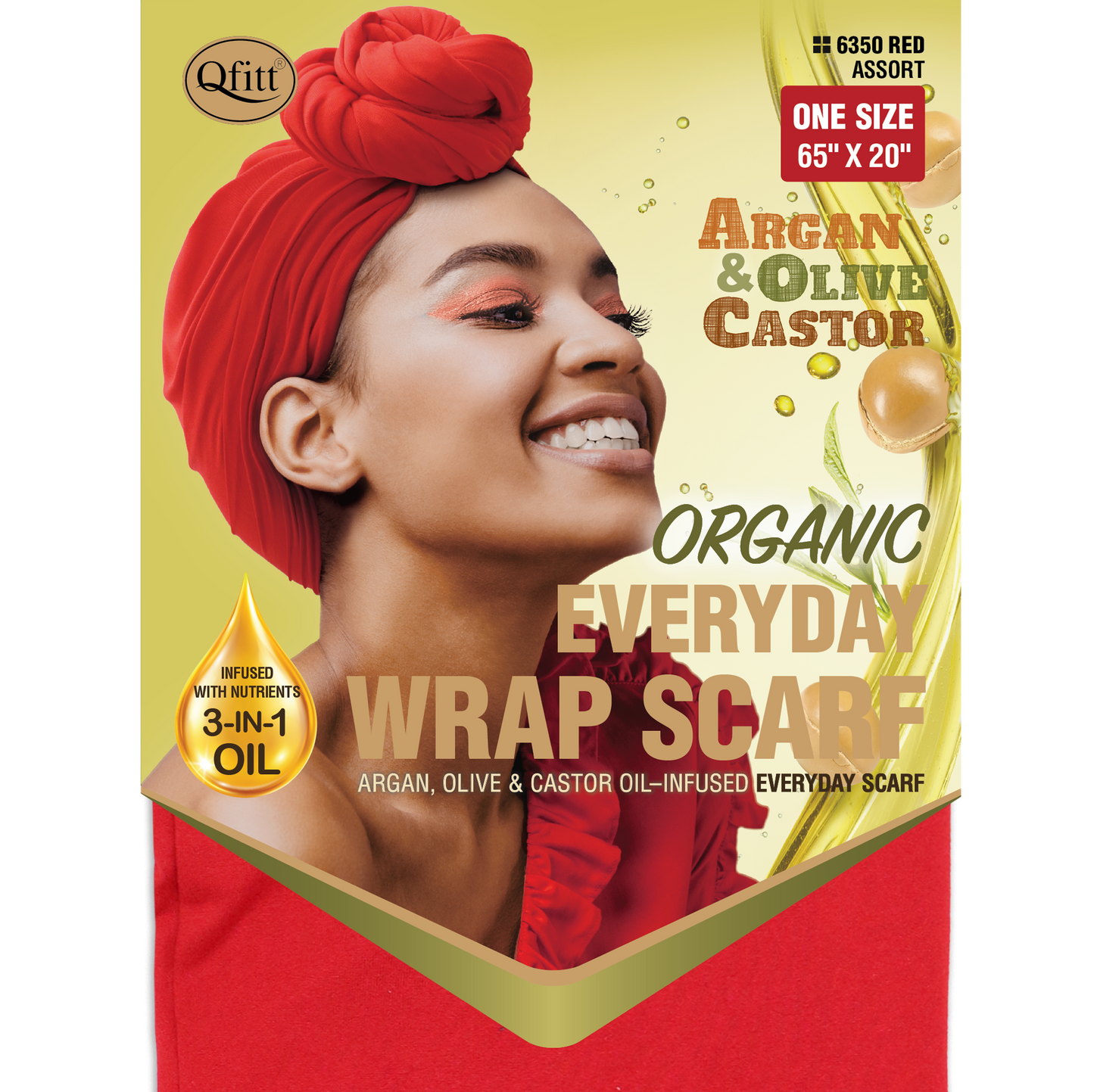 ORGANIC EVERYDAY WRAP SCARF [ASSORT-12PIECES SET]