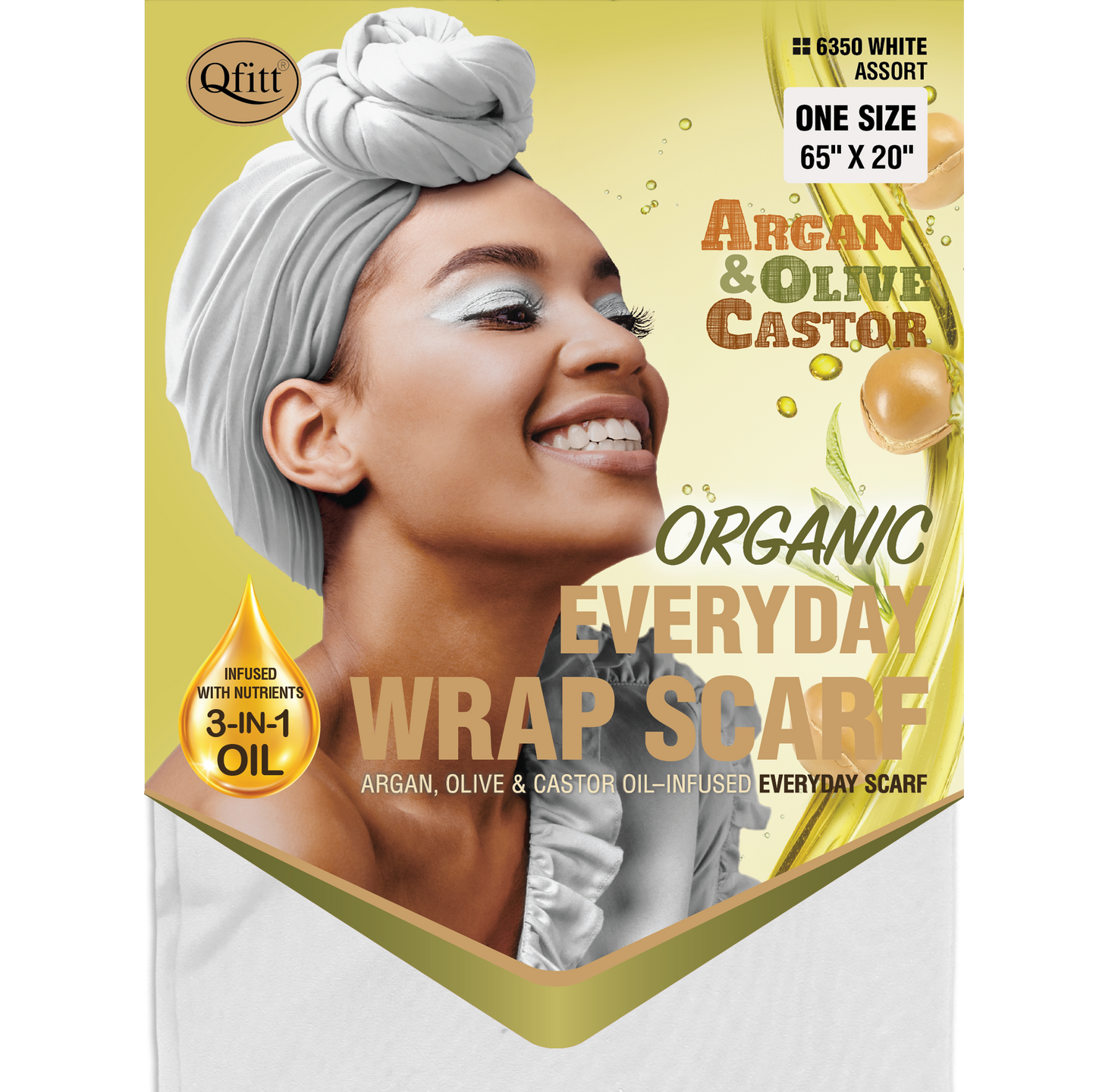 ORGANIC EVERYDAY WRAP SCARF [ASSORT-12PIECES SET]