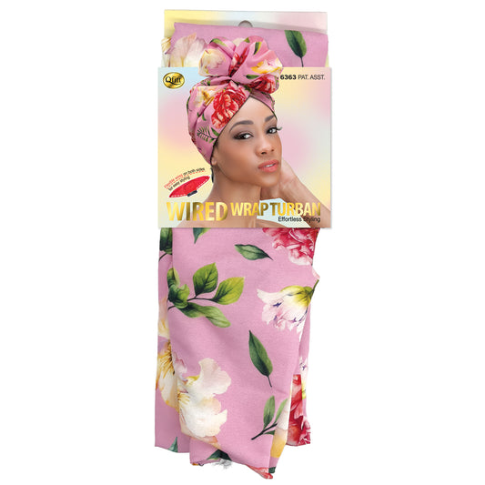 WIRED WRAP TURBAN [PATTERN-6PCS SET]
