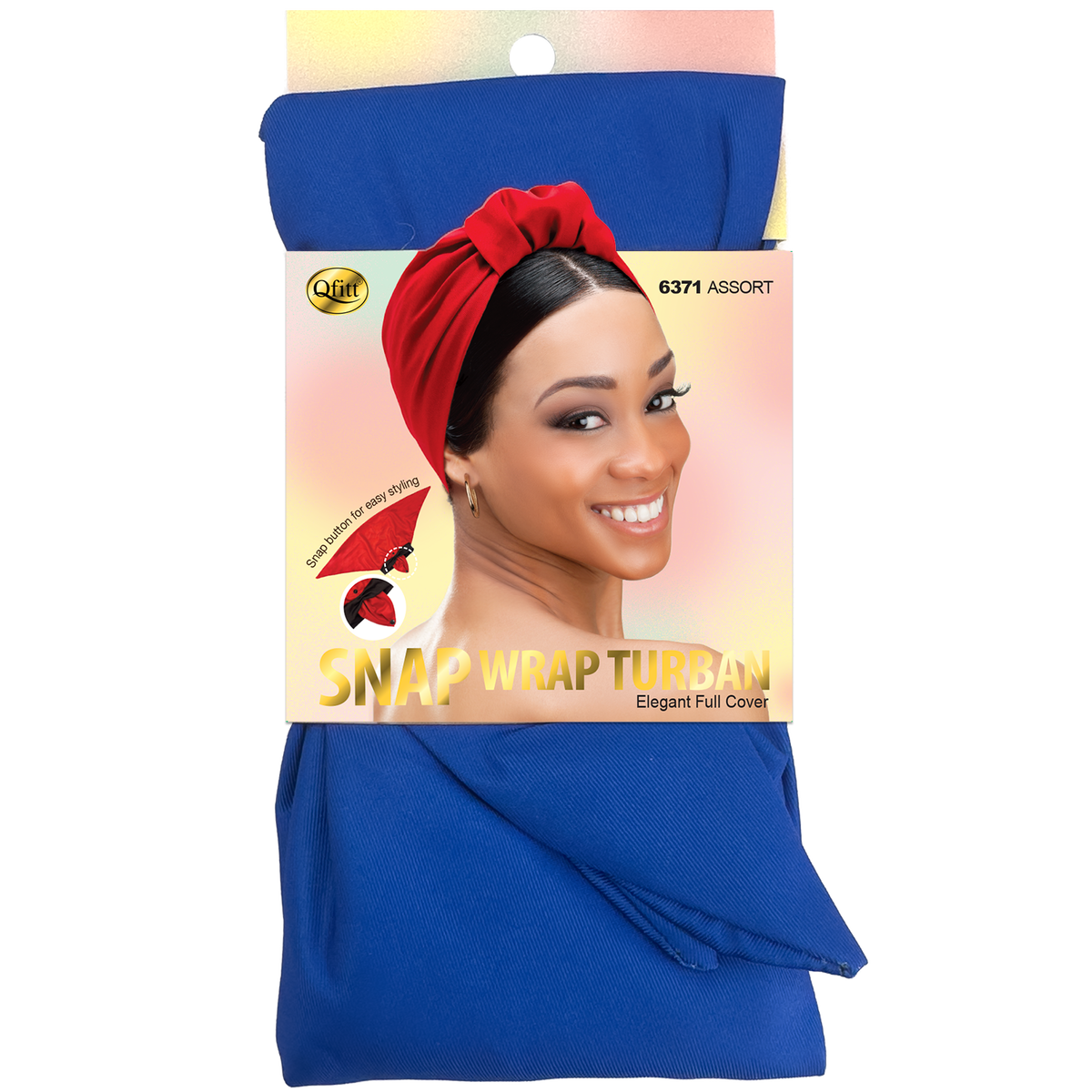 Snap Wrap Turban - 6 pcs set