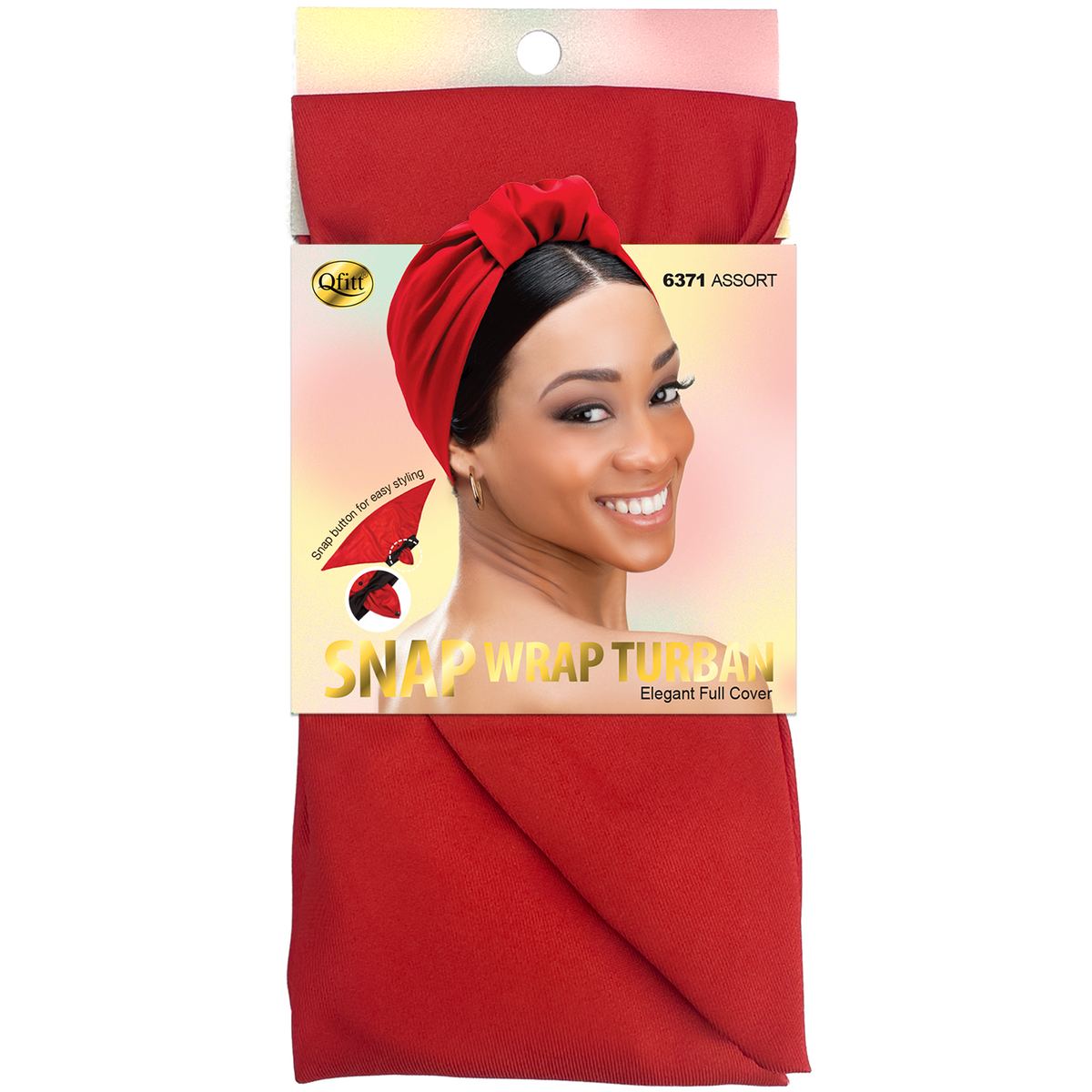 Snap Wrap Turban - 6 pcs set