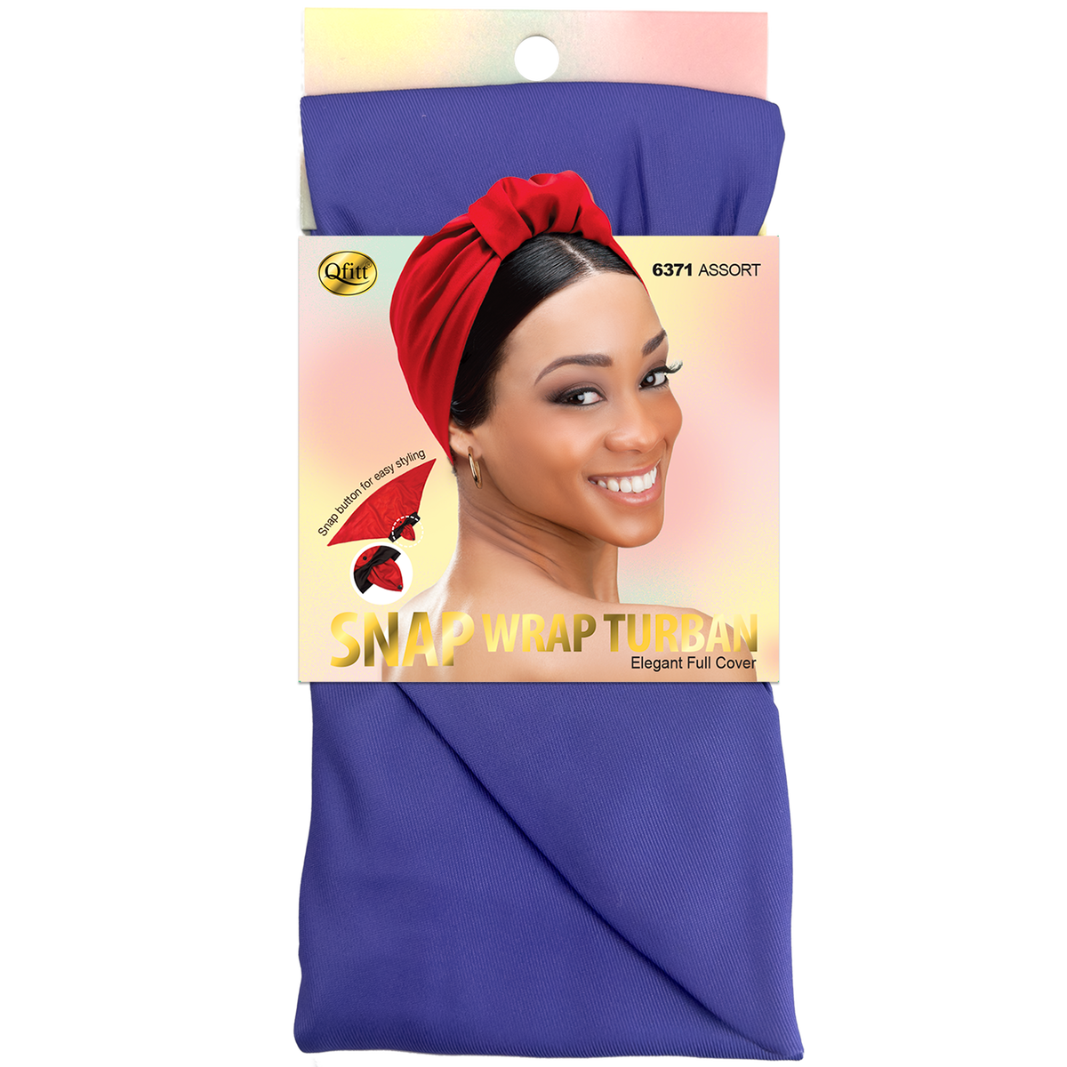 Snap Wrap Turban - 6 pcs set