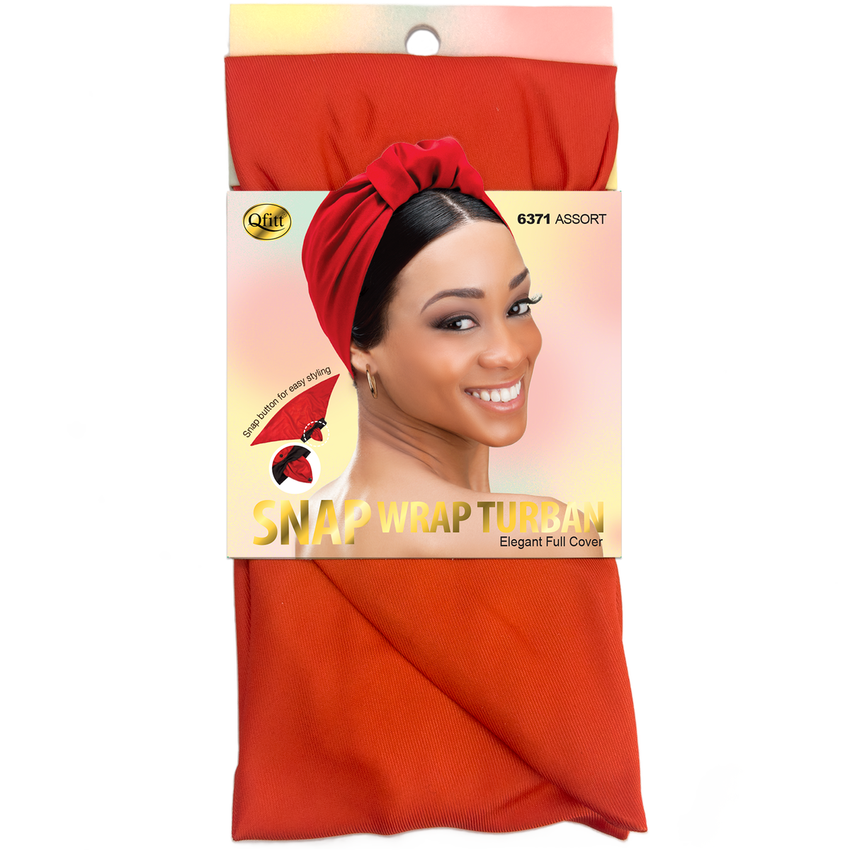 Snap Wrap Turban - 6 pcs set