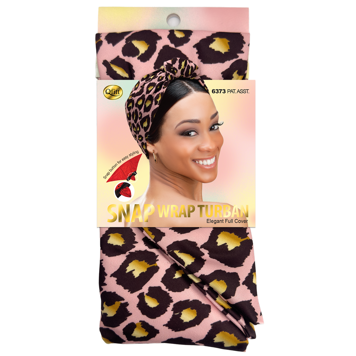Snap Wrap Turban Pattern - 6 pcs set
