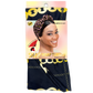Snap Wrap Turban Pattern - 6 pcs set