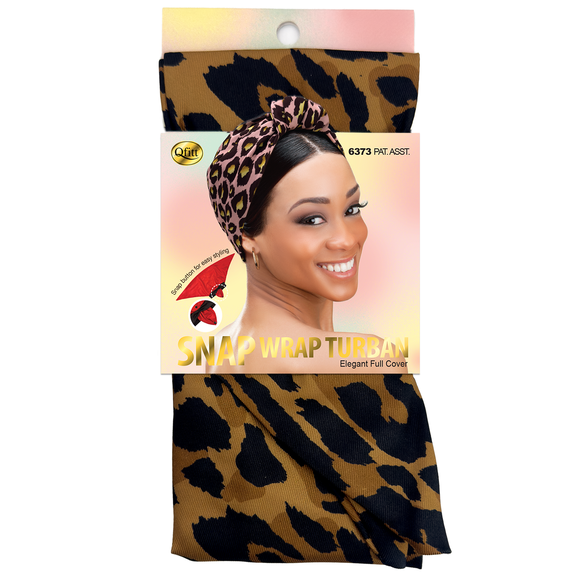 Snap Wrap Turban Pattern - 6 pcs set