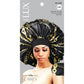 (Regular) Luxury Silky Satin Bonnet - Pattern - 6 pcs set