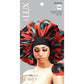 (Regular) Luxury Silky Satin Bonnet - Pattern - 6 pcs set