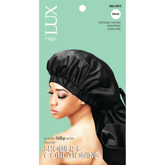 BRAID LUXURY SILKY SATIN COATED SHOWER & CONDITIONING - SOLID [ONYX]