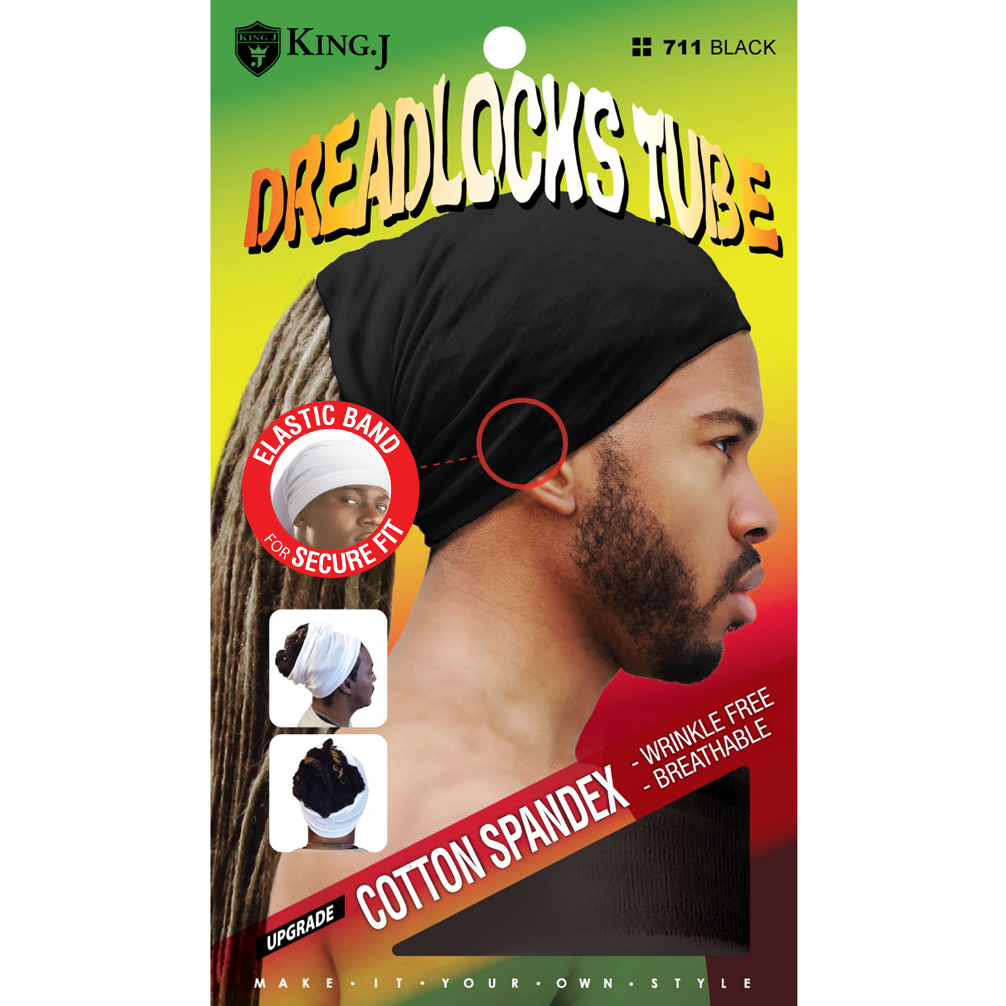 DREADLOCKS TUBE [BLACK]