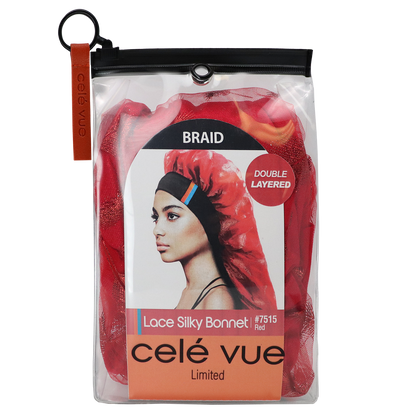 (Braid) Lace Silky Bonnet - 6 pcs set
