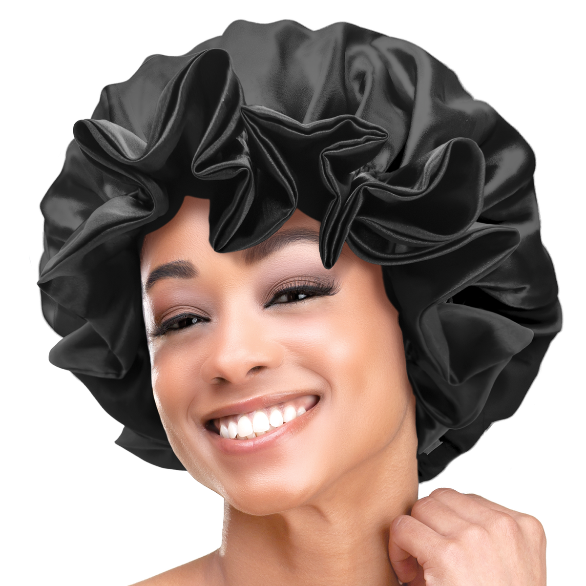 (L-XL) Ruffled Edge Adjustable Bonnet