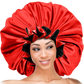 (Jumbo) Ruffled Edge Adjustable Bonnet - Assort - 6 pcs set