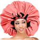 (Jumbo) Ruffled Edge Adjustable Bonnet - Assort - 6 pcs set