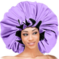 (Jumbo) Ruffled Edge Adjustable Bonnet - Assort - 6 pcs set